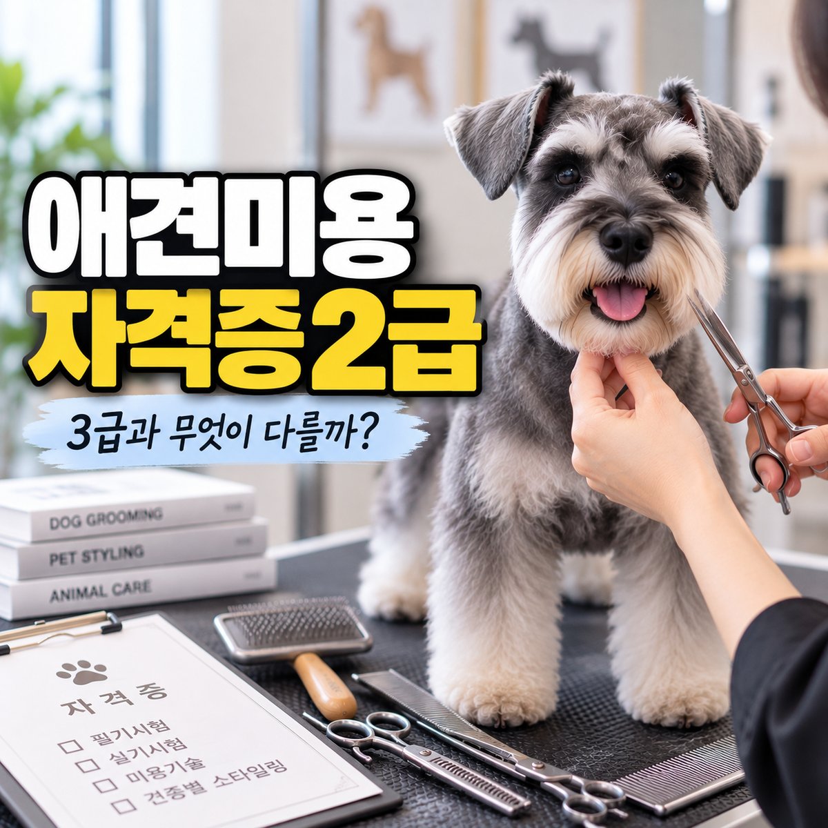애견미용자격증2급, 3급과 무엇이 다를까 타이틀 이미지