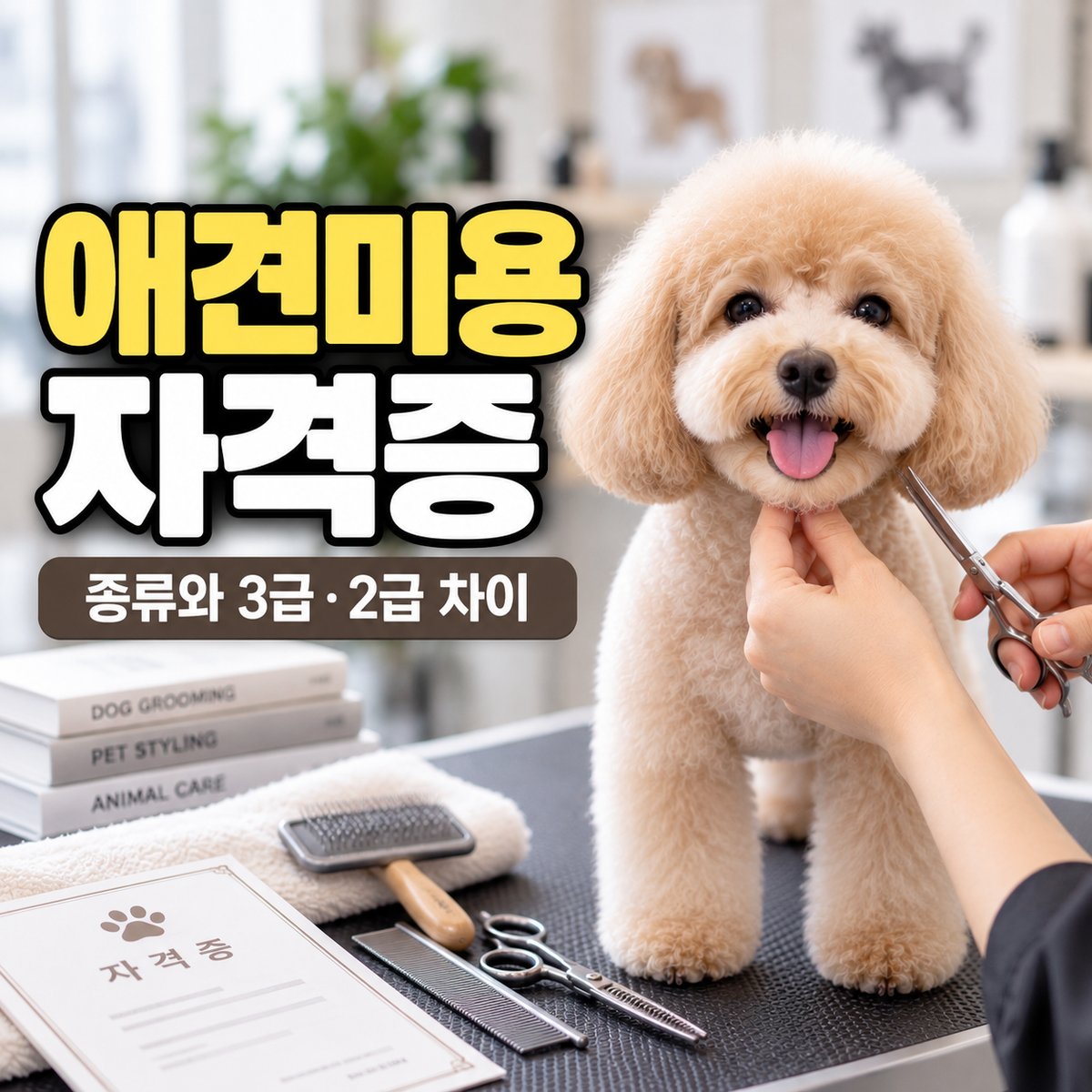 애견미용 자격증 종류와 3급·2급 차이 타이틀 이미지